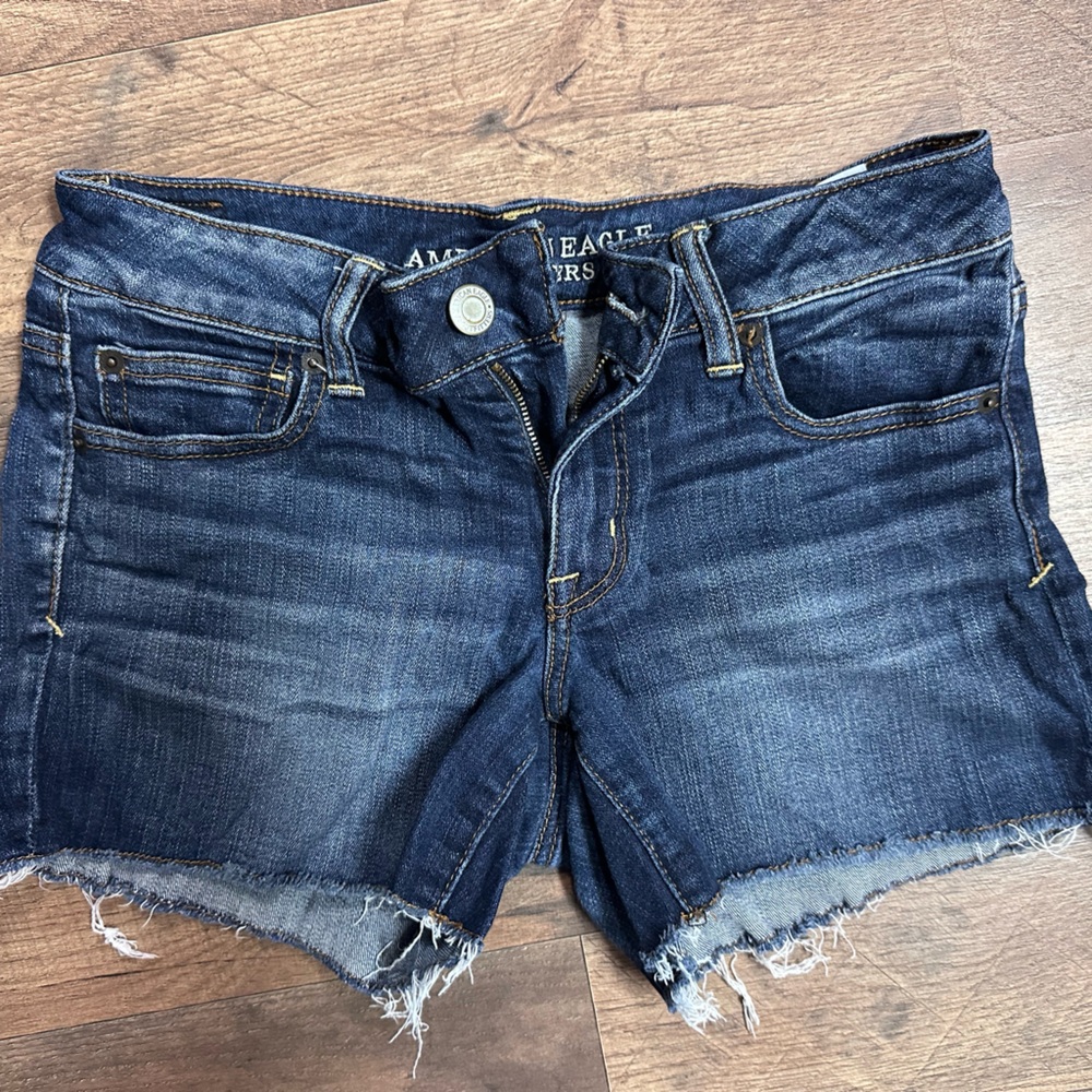 American Eagle Outfitters Dark Blue Jean Shorts